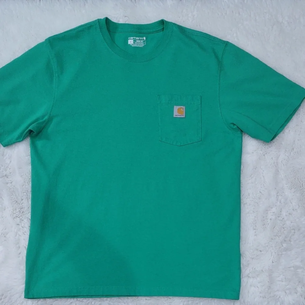 Carhartt Vibrant Green Tee with Pocket - Picture 7 of 15